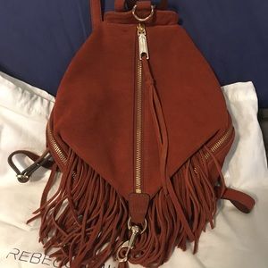 Rebecca Minkoff Rust Suede Julian Backpack (RARE)